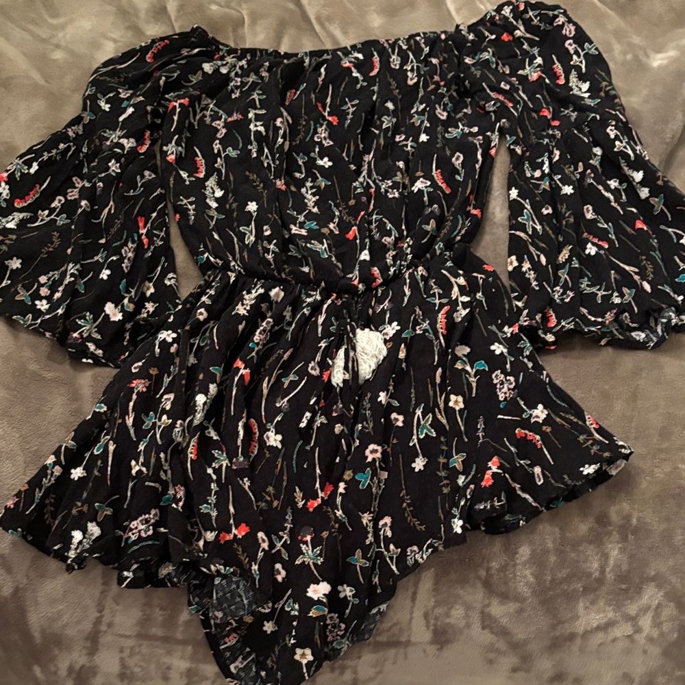 Floral Off-Shoulder Romper